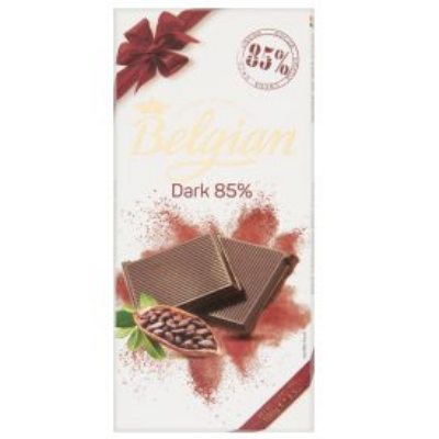  Belgian étcsokoládé  85% cacao 100g
