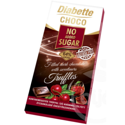 Diabette No Added Sugar Laktózmentes trüffelkrémes 80g 