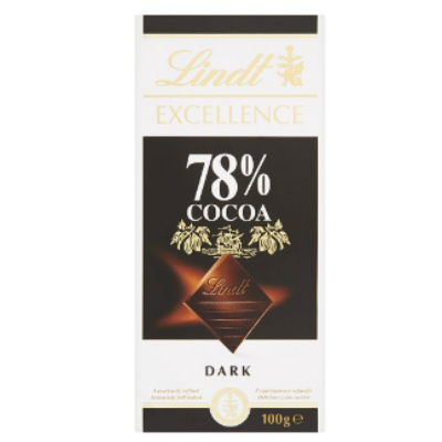  Lindt Excellence étcsokoládé  78% 100g