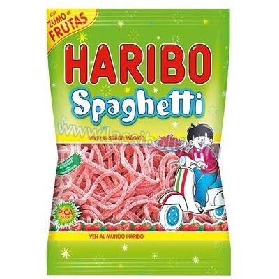 Haribo gumicukor 75 g Spaghetti eper ízű       
