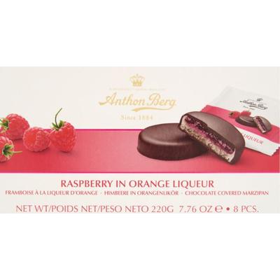 Anthon Berg marcipán tallér Málna Narancslikőrben 220g