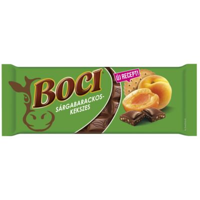 Boci Sárgabarckos-Kekszes étcsokoládé 90 g        