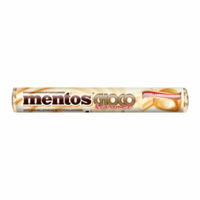 Mentos White Choco Caramell cukordrazsé 38g /24/