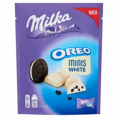 Milka Oreo Mini Fehér 153g 
