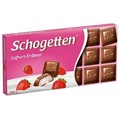 Schogetten csokoládé 100g Yoghurt Strawberry 