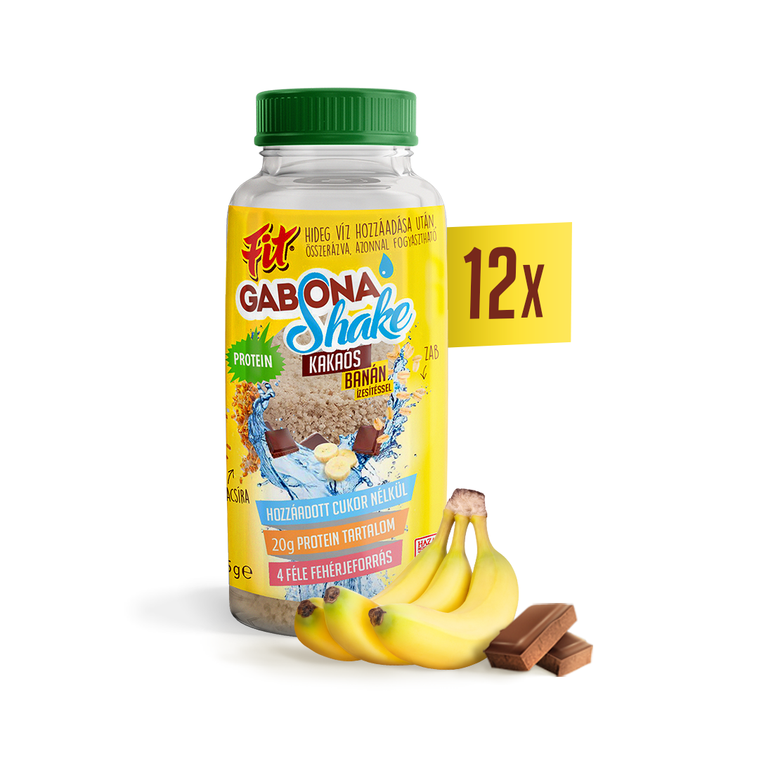 Fit Protein Gabona Shake Kakao Banan Izu 65g Egeszseges Es Bio Termekek